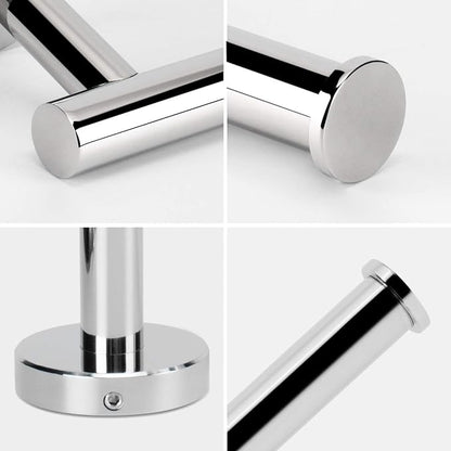 NearMoon Bathroom Toilet Paper Holder, Premium SUS304 Stainless Steel Rustproof Wall Mounted Toilet Roll Holder for Bathroom, Kitchen (10 Pack, Chrome Finish)
