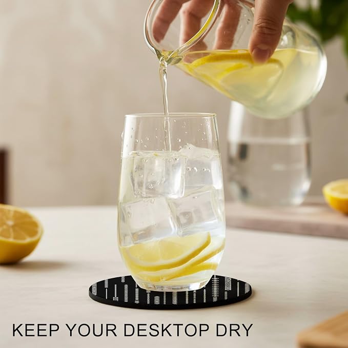 Contemporary Geometric Coasters Set of 4 Absorbent Coasters