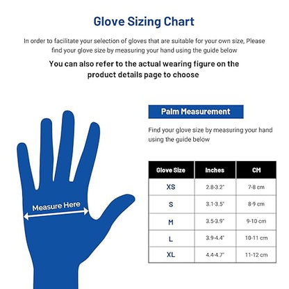 JMU Black Nitrile Exam Gloves Small Bulk 2000 Count, 3.5Mil Disposable Gloves, Latex Free, Powder Free