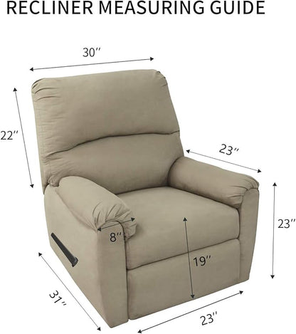 PureFit Reversible Quilted Sofa Cover, Water Resistant Slipcover Furniture Protector, Washable Couch Cover with Non Slip and Elastic Straps for Kids, Dogs, Pets (Recliner, Coffee/Ivory)