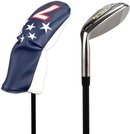Blue and White Stars Hybrid Iron Head Covers