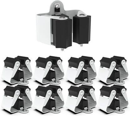 3-H Broom Hanger,Mop Holder Wall Mount 8 Pack, Broom Holder Wall Mount for Hanging and Organizing Shovel,Rake,Brush,Yard Tools in Kitchen,Laundry Room,Bathroom,House(black)