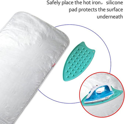 Ironing Mat,Thickened (32x55 inch) Ironing Blanket Ironing Pad, Double-Side Using Heat Resistant Pad Extra Extra Large Ironing Mat for Table Top,Countertop,Etc.