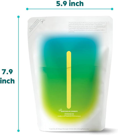 Dry & Dry 6 Pack Standing Moisture Absorbers to Control Excess Moisture in Basements, Closets, Bathrooms & Laundry Rooms