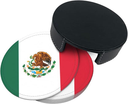 Mexican Flag Coasters for Drinks