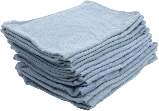 XERO Recycled Surgical Towels - Eco-Friendly Cleaning Cloths for Professional Window Cleaners, Home & Car Detailing - 100% Cotton, Absorbent, Machine Washable Approximately 24"x16" 12 Pack