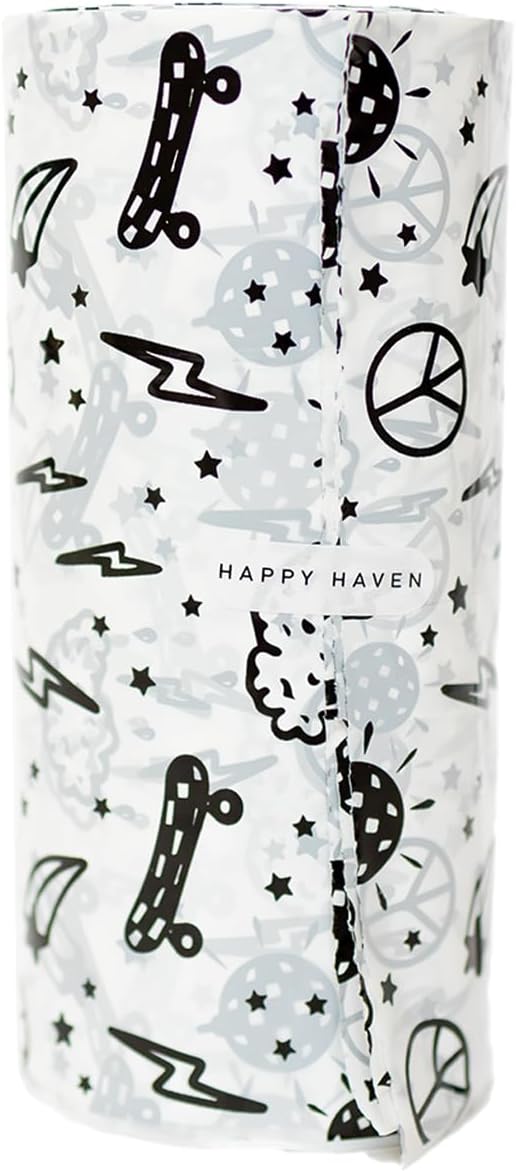 Happy Haven Trash Bags for 2,3,4 Gallon Trash Can, Small Garbage Bags - Bedroom & Bathroom, Decorative Cute Wastebasket Trash Can Liner Kids - 50 Count (Everyday Electric)