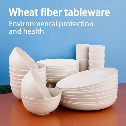 Wheat Straw Dinnerware Sets, Dish Sets