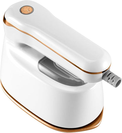 Mini Steam Iron, 2-IN-1 Handheld Size Steamer,1100W & 15s Fast Heat Up, Portable Steamer Iron for Home & Gift, Travel