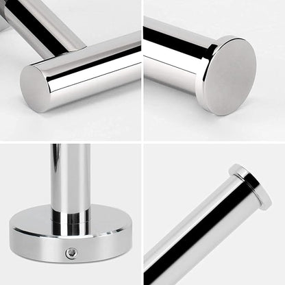 NearMoon Bathroom Toilet Paper Holder, Premium SUS304 Stainless Steel Rustproof Wall Mounted Toilet Roll Holder for Bathroom, Kitchen (2 Pack, Chrome Finish)