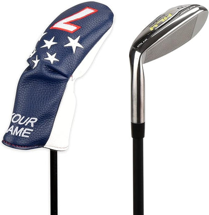 Blue and White Stars Hybrid Iron Head Covers