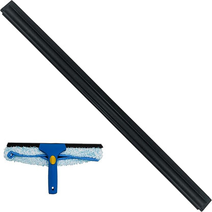 Kleen Handler Bulk Pack of 100 Professional 14” Window Washing Squeegee Blades, Replacement Blades for Squeegee Cleaning Tool, Squeegee Combo Blade Replacement (Bulk Case Pack of 100 Squeegee Blades)