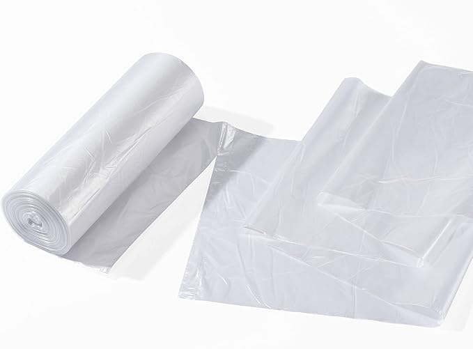 TYPLASTICS 20-30 Gallon Clear Trash Can Liners - 30" x 37" - High Density Garbage Bags - Case of 500 - Multipurpose for Office, Outdoor, Recycling, Industrial and Commercial
