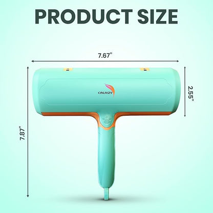 CALMZY Pet Hair Removal Tool, Reusable Lint Roller for Pet Hair, Dog Hair Remover Couch for Cleaning Rug, Carpet, Bed, Cat Hair Remover & Updated 2025, Pet Hair Remover Roller (Green and Orange)