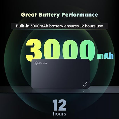 GlocalMe U3 4G LTE Mobile Hotspot Device with 10GB US/CA/MX Data 30 Days, Portable WiFi Hotspot for Travel in 200+ Countries, No SIM Card Needed, 10 Connected Devices, Pocket WiFi (U3 with 10GB)