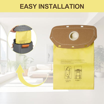 AH10232 Type CB1A Allergen Filtration Backpack Vacuum Bag Fit for Hoover Backpack Vacuum CH34006, CH93600, and CH93619(5 Pack)