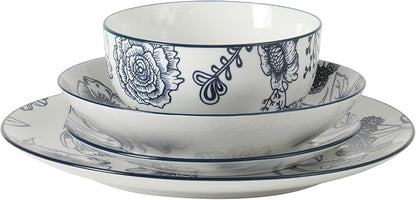 Gibson Home Westerly Court 16-Piece Dinnerware Set, Service