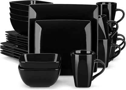 vancasso Soho Dinnerware Sets 24 Pieces, Dinner Plate, Cups and Plates Sets