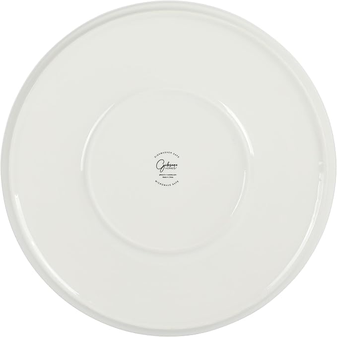 Gibson Home Rothernberg 18-Piece Stackable Porcelain Dinnerware Set, Service