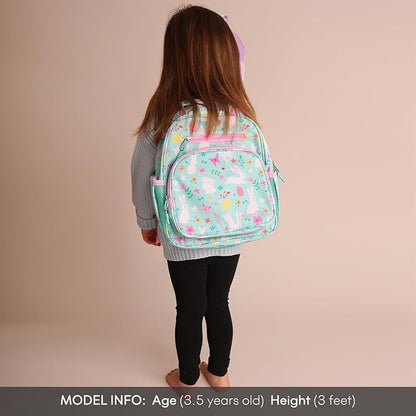 mibasies Toddler Backpack for Girls 2-4: Cute Kids Backpacks for Girls - Preschool Kindergarten Backpack - Rabbit