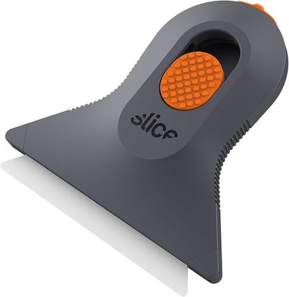 Slice 10594-CS Small Scraper, Ceramic Blade, Lasts 11x Longer Than Metal, Finger Friendly, Never Rusts, No Strain on Thumb or Hand, Blade Locks in Position, Compact Size, Left or Right Hand, 12 Pack