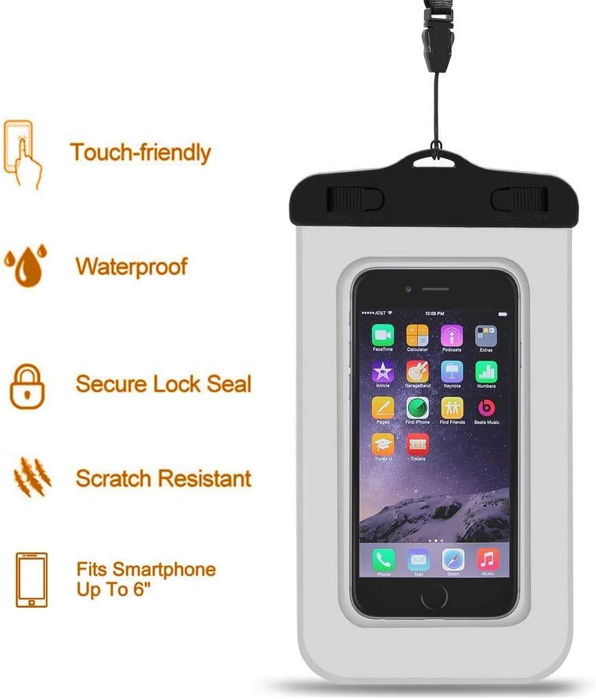 Unigear Dry Bag Waterproof, 2L/5L/10L/20L/30L/40L Floating and Lightweight Bags for Kayaking, Boating, Fishing, Swimming and Camping with Waterproof Phone Case