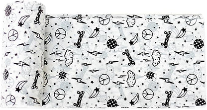 Happy Haven Trash Bags for 2,3,4 Gallon Trash Can, Small Garbage Bags - Bedroom & Bathroom, Decorative Cute Wastebasket Trash Can Liner Kids - 50 Count (Everyday Electric)