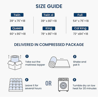 Mattress Topper Twin for Back Pain Thick Mattress Pad Cover Sherpa Plush Pillow Top Down Alternative Fill Mattress Cover with 8-22 Inch Deep Pocket