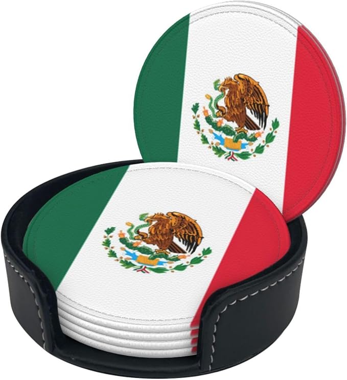 Mexican Flag Coasters for Drinks