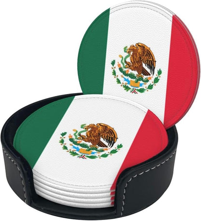 Mexican Flag Coasters for Drinks