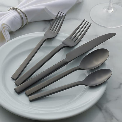 Oneida Chefs Table Midnight Matte 20-Piece Silverware Set