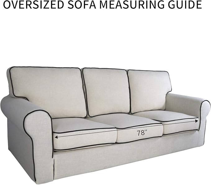PureFit Reversible Quilted Sofa Cover, Water Resistant Slipcover Furniture Protector, Washable Couch Cover with Non Slip Foam and Elastic Straps for Kids, Pets (X Large, Chocolate/Chocolate)