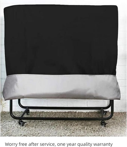 Rollaway Bed Cover, Waterproof & Dustproof Folding Bed Storage Cover, Portable Universal Fits 31-Inch Single (33''L x 12.99W x 42''H)