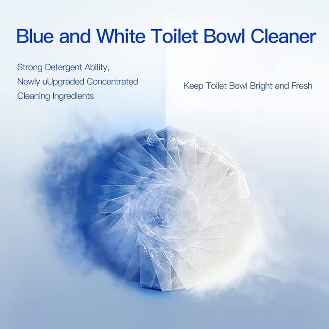 KIISIISO Toilet Bowl Cleaners 40 PACK,Long-Lasting Toilet Bowl Cleaner Tablets with Sustained-Release Technology Against Tough Stains,Automatic Toilet Cleaner for Deodorizing & Descaling