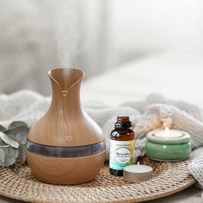 Natural Riches Breathe Essential Oil Blend Breathe Easy with Peppermint Eucalyptus Tea Tree Lemon Cardamom Pine Needle Essential Oils - 30 ml