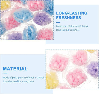 Artibetter Laundry Scent Booster Beads 50pcs In-Wash Fragrance Booster Laundry Freshener Beads Fabric Softener for Washer (Mixed Color)