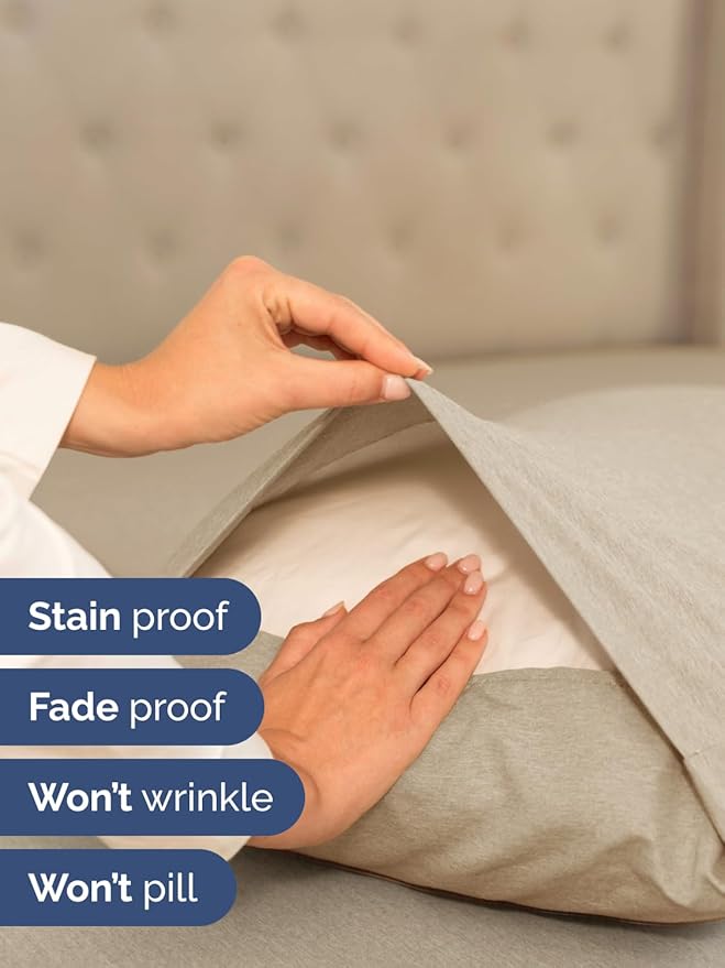 Extra Deep Pocket Cal King Sheets - 4 Piece Breathable & Cooling Bed Sheets - Hotel Luxury Bed Sheet Set - Soft, Wrinkle Free & Comfy - Easily Fits Extra Deep Mattresses - Heathered Beige Sheets Set