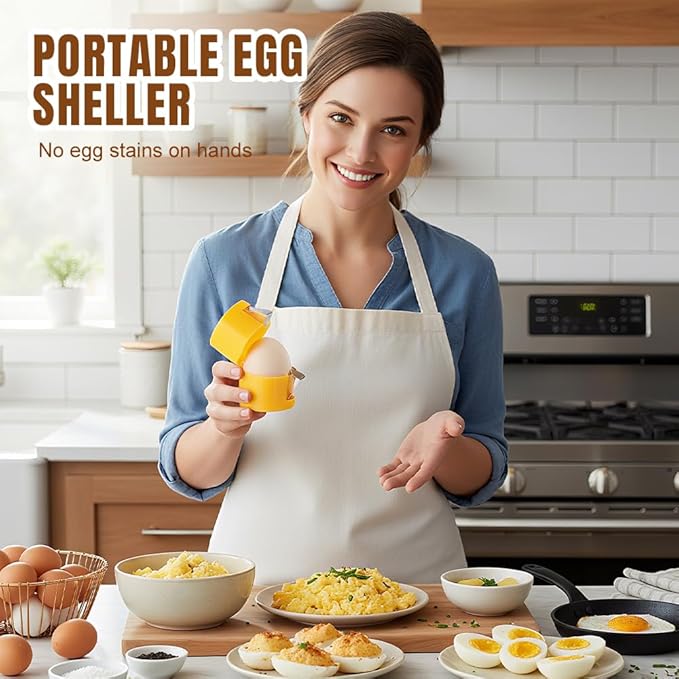 Egg opener, Upgrade Stainless Steel Egg Cutter Egg Cracker Tool Multifunctional Egg Cutter Multipack, 2026 New Egg Shell Separator for Raw Eggs Gadgets Cracker Tool (2, Pink)