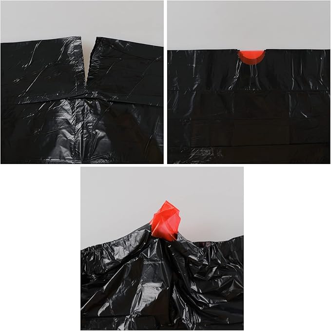 1.5 Gallon Drawstring Trash Bags, Small Black Garbage Bags, 208 Bags