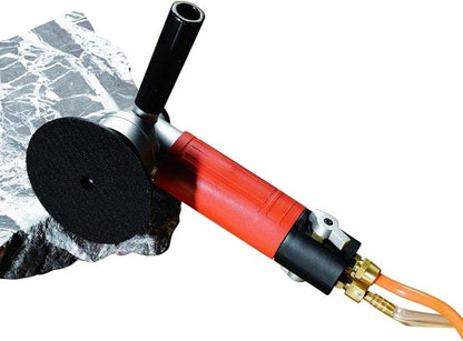 Air Wet Polisher/ Sander 4-Inch Versatile Wet Stone Grinder 4500 Rpm Pneumatic with Front Side Exhaust Great for Polishing Stone and Concrete