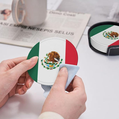 Mexican Flag Coasters for Drinks