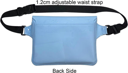 DRLOKPAK Waterproof Waist Bag Pouch Fanny Pack Bum Bag with Secret Holder Keeps Your Phone Kindle Wallet Watch & Valuables Dry - Perfect for Surf Canoe Swim Snorkel Dive Beach Pool(Lime Green)