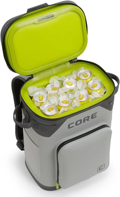 CORE Magnetic Leak Proof Soft Cooler with Waterproof Zipper | Insulated Bag Portable Ice Chest Box | Best Soft Cooler for Food & Beverages for Tailgating, Car Camping, Travel, and Family Beach Picnics
