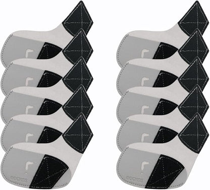 I Golf Iron Headcovers 10pcs PU Fit Both Right-Handed Clubs Golf Club Protector for Titleist Callaway Ping Taylormade Fit More Brands Golf Iron.