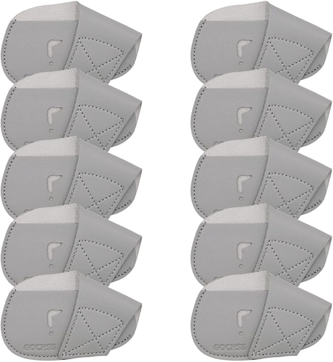 I Golf Iron Headcovers 10pcs PU Fit Both Right-Handed Clubs Golf Club Protector for Titleist Callaway Ping Taylormade Fit More Brands Golf Iron.