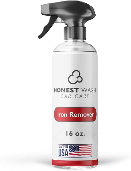 Honest Wash Iron Remover Car Detailing – Powerful Solution for Dissolving Brake Dust, Dirt, and Grime | Visible Reaction for Deep Cleaning | Safe for All Wheel and Surface Types (16 Fl Oz)
