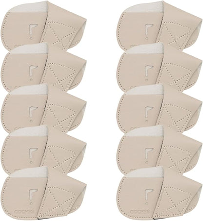 I Golf Iron Headcovers 10pcs PU Fit Both Right-Handed Clubs Golf Club Protector for Titleist Callaway Ping Taylormade Fit More Brands Golf Iron.