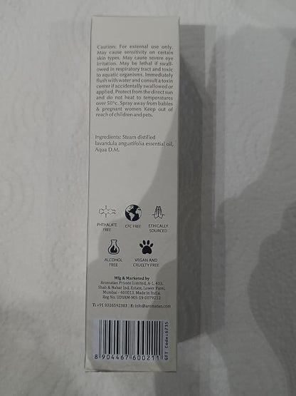 Lavender Room, Linen & Pillow Spray by Aromafume | 100ml/3.38 fl oz | with Pure Lavender Essential Oil | Aromatherapy Spray for Relaxation, Sleep & Stress Relief | Mist for Bedding, Fabrics