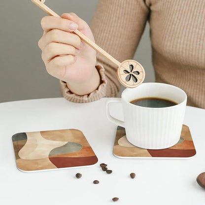 Minimal Abstract Shapes Print Coasters
