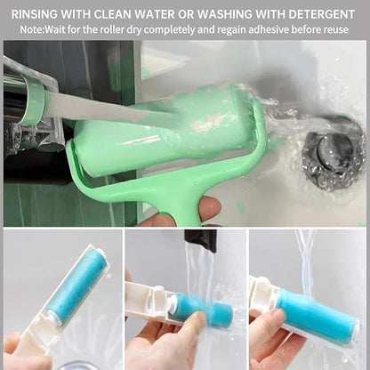 Reusable and Washable Lint Roller,Sticky Pet Hair and Dust Remover 3 Pack,3.9 Inch Lint Roller for Clothes, Couch and Carseats